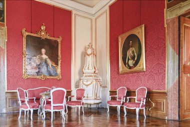 Valtice Merkezi Avrupa'nın en etkileyici Barok konutlarındanbiri içerir. İç sahne. Seyahat hedef.