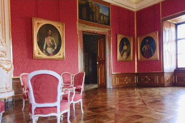 Valtice Merkezi Avrupa'nın en etkileyici Barok konutlarındanbiri içerir. İç sahne. Seyahat hedef.