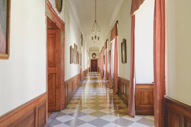 Valtice Palace 18 c. Çek Cumhuriyeti'nde, Liechtenstein iktidar prensleri eski koltuk. Mimar Johann Erlach. UNESCO tarafından. İç sahne