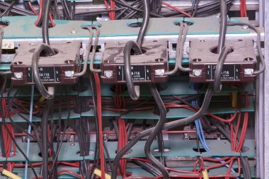 Eski Elektrik aygıtlar Elektrik Dağıtım durumda. Portre