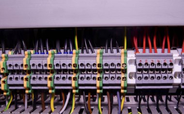Endüstri sanayii elektron için Terminal bloğu. Terminal bloğu. Endüstriyel güç durumda