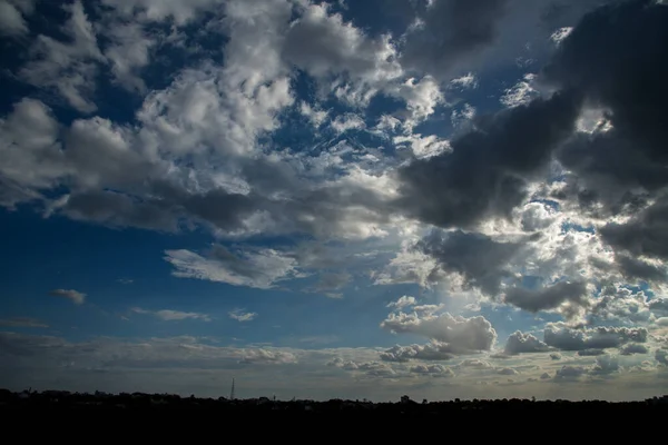 Hermoso Cielo Fondo Con Nubes — Foto de Stock