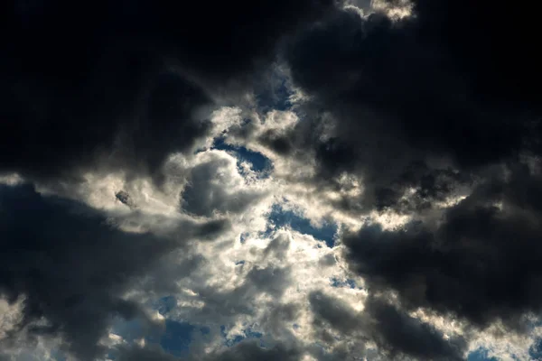 Beau Fond Ciel Avec Des Nuages — Photo