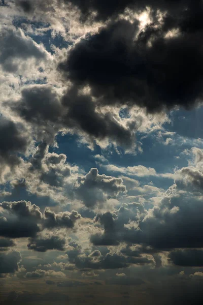 Fundo Céu Bonito Com Nuvens — Fotografia de Stock