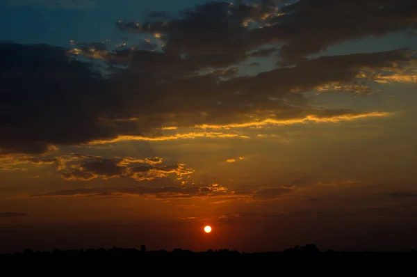 Beautiful Sunset Sky Clouds Abstract Sky — Stock Photo, Image