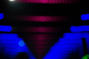 Soyut Işık Bokeh Arkaplanı. Odaklanmamış ışık noktaları soyut arkaplan.