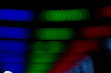 Soyut Işık Bokeh Arkaplanı. Odaklanmamış ışık noktaları soyut arkaplan.