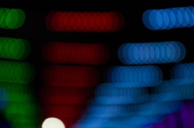 Soyut Işık Bokeh Arkaplanı. Odaklanmamış ışık noktaları soyut arkaplan.