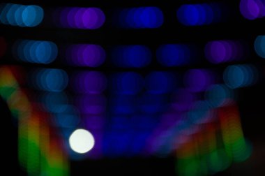 Soyut Işık Bokeh Arkaplanı. Odaklanmamış ışık noktaları soyut arkaplan.