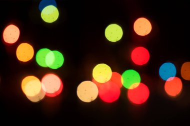 Odaklanmamış ışık noktaları soyut arkaplan. Soyut ışıklar, bulanık soyut desen, soyut bokeh arkaplan.