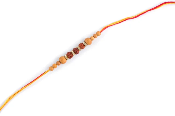 Festival India Raksha Bandhan Latar Belakang Dengan Rakhi Elegan Pada — Stok Foto