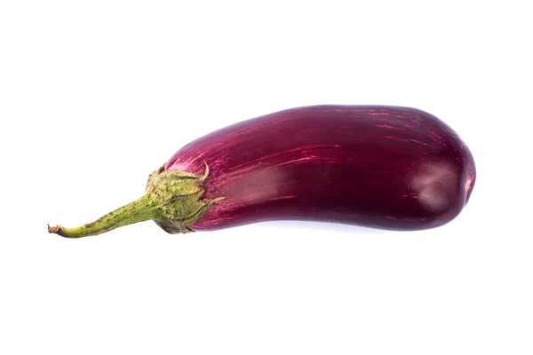 Auberginen oder Auberginen oder Brinjal Gemüse isoliert auf weißem Hintergrund. — Stockfoto