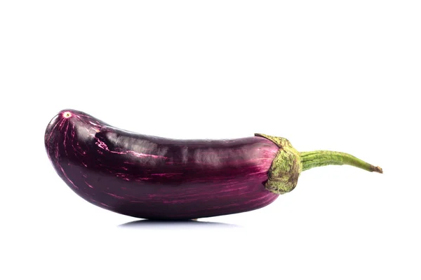 Eggplant or aubergine or brinjal vegetable isolated on a white background. — Stock Photo, Image