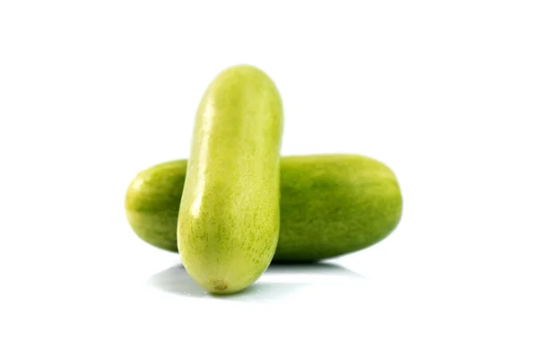 Fresh cucumbers isolated on white background — Stock Photo, Image