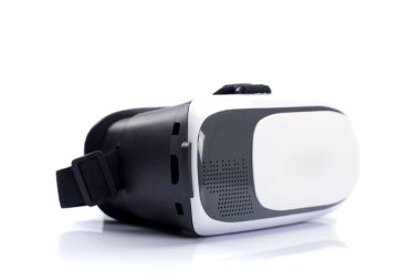 Vr Box / Sanal Gerçeklik gözlükleri beyaz arka plan üzerinde izole