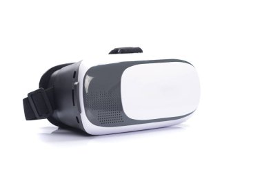 Vr Box / Sanal Gerçeklik gözlükleri beyaz arka plan üzerinde izole