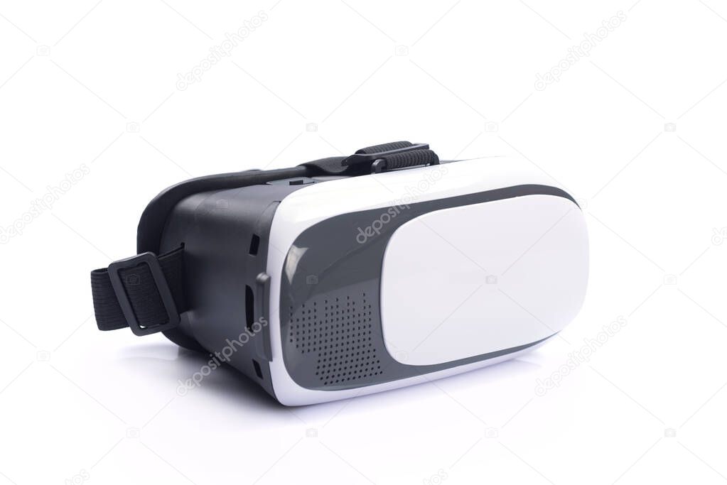 VR Box / Virtual Reality glasses isolated on white background