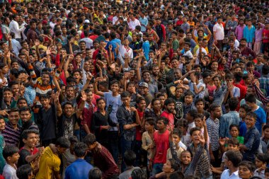 Amravati, Maharashtra, Hindistan - 8 Eylül 2018: Tanrı Krishna 'nın doğumunu kutlamak için 