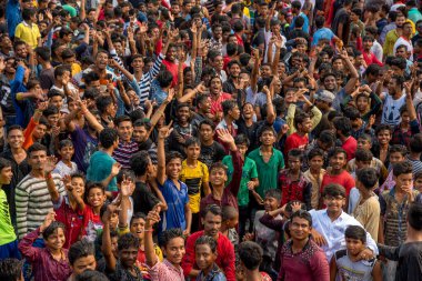 Amravati, Maharashtra, Hindistan - 8 Eylül 2018: Tanrı Krishna 'nın doğumunu kutlamak için 