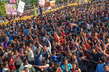 Amravati, Maharashtra, Hindistan - 8 Eylül 2018: Tanrı Krishna 'nın doğumunu kutlamak için 