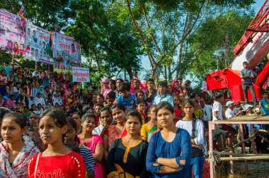 Amravati, Maharashtra, Hindistan - 8 Eylül 2018: Tanrı Krishna 'nın doğumunu kutlamak için 