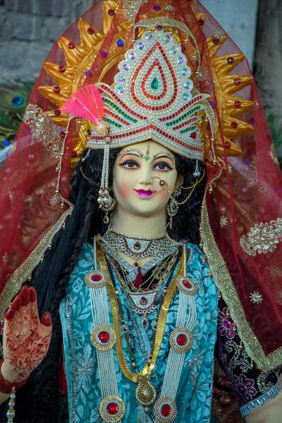 Deusa Hindu Durga. Deusa Durga Ídolos em uma oficina de artista para o Festival de Durga . — Fotografia de Stock