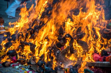 Holika Dahan 'ı odun ya da hindistan cevizi yakarak ve yakarak kutluyoruz. Holi renk festivali ya da paylaşım festivali olarak da bilinir..