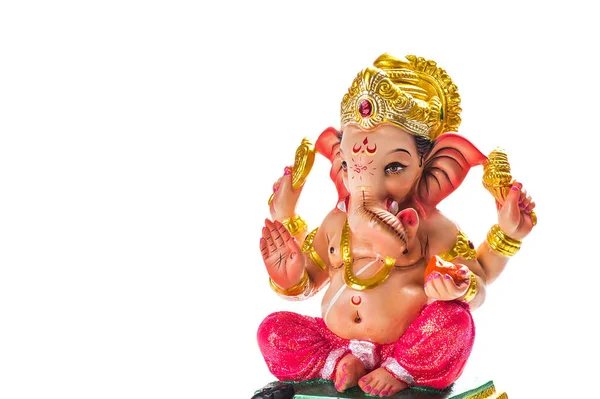 Hinduski bóg Ganesha. Ganesha Immunitet na białym tle. — Zdjęcie stockowe