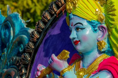Hindu tanrısı Krishna 'ya yaklaş