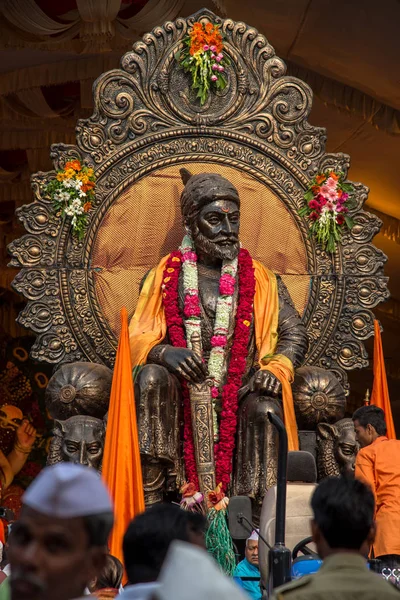 Estatua de Chatrapati Shivaji Maharaj —  Fotos de Stock