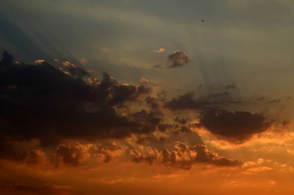 Prachtige zonsondergang hemel met wolken. Abstracte lucht. — Stockfoto