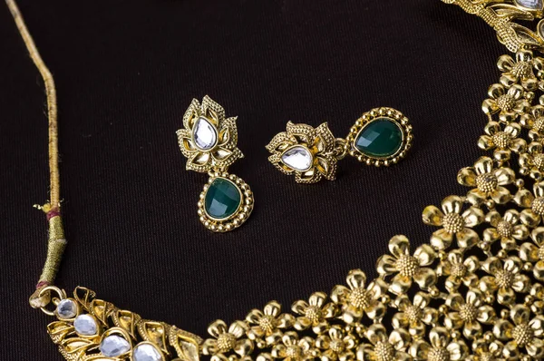 Joyería Tradicional India Collar Con Pendientes —  Fotos de Stock