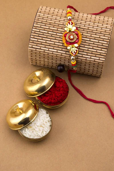 เทศกาลอ นเด Raksha Bandhan Rakhi — ภาพถ่ายสต็อก