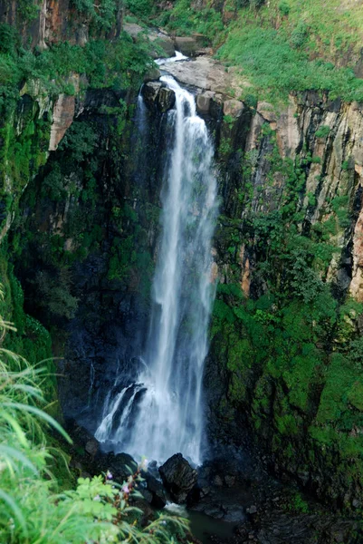 Beautiful Waterfall in mountains. Landscape, — Stock Photo, Image