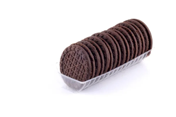 Biscoitos Creme Deliciosos Biscoitos — Fotografia de Stock