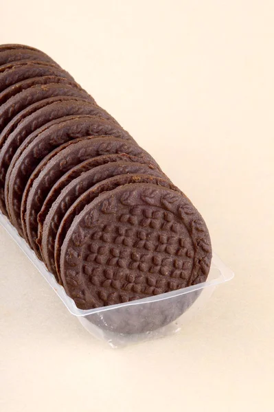Biscoitos Creme Deliciosos Biscoitos — Fotografia de Stock