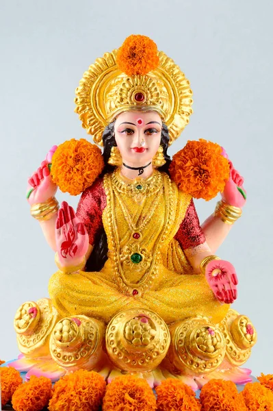 Lakshmi Deusa Hindu Deusa Lakshmi Deusa Lakshmi Durante Celebração Diwali — Fotografia de Stock
