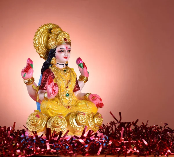 Lakshmi - hinduisk gudinna, gudinnan Lakshmi. Gudinnan Lakshmi under — Stockfoto