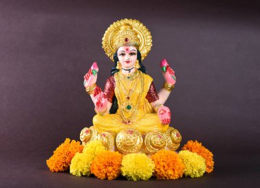 Lakshmi - Hindu tanrıçası, Tanrıça Lakshmi. Diwali Kutlamaları sırasında Tanrıça Lakshmi. Hint Hindu Işık Festivali Diwali