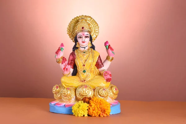 Lakshmi - Hindu goddess ,Goddess Lakshmi. Goddess Lakshmi during Diwali Celebration. Indian Hindu Light Festival called Diwali — Stock Photo, Image