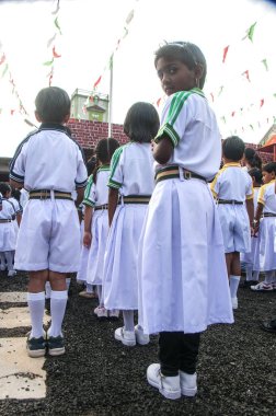 Yavatmal, Maharashtra, Hindistan, 15 Ağustos 2011: Yavatmal, Maharashtra, Hindistan 'da Bağımsızlık Günü 15 Ağustos 2011' de kutlandı.