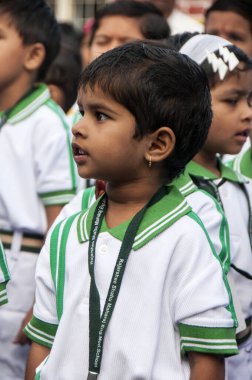 Yavatmal, Maharashtra, Hindistan, 15 Ağustos 2011: Yavatmal, Maharashtra, Hindistan 'da Bağımsızlık Günü 15 Ağustos 2011' de kutlandı.