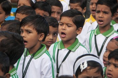 Yavatmal, Maharashtra, Hindistan, 15 Ağustos 2011: Yavatmal, Maharashtra, Hindistan 'da Bağımsızlık Günü 15 Ağustos 2011' de kutlandı.