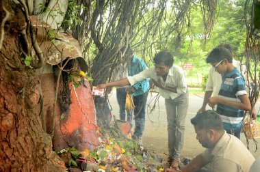 Nagpur, Maharashtra, Hindistan - 01 Ağustos: 