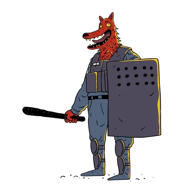 Fox policjanta — Zdjęcie stockowe