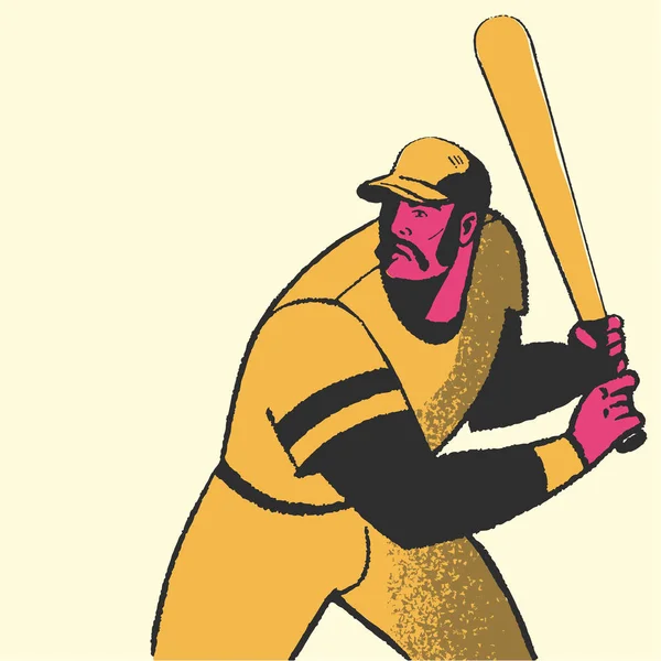 Бейсболіст — стоковий вектор