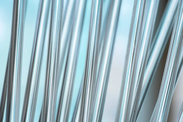 Detailní Pohled Laboratorní Pipetu Rozmazané Pozadí Vertikálně Zarovnané — Stock fotografie