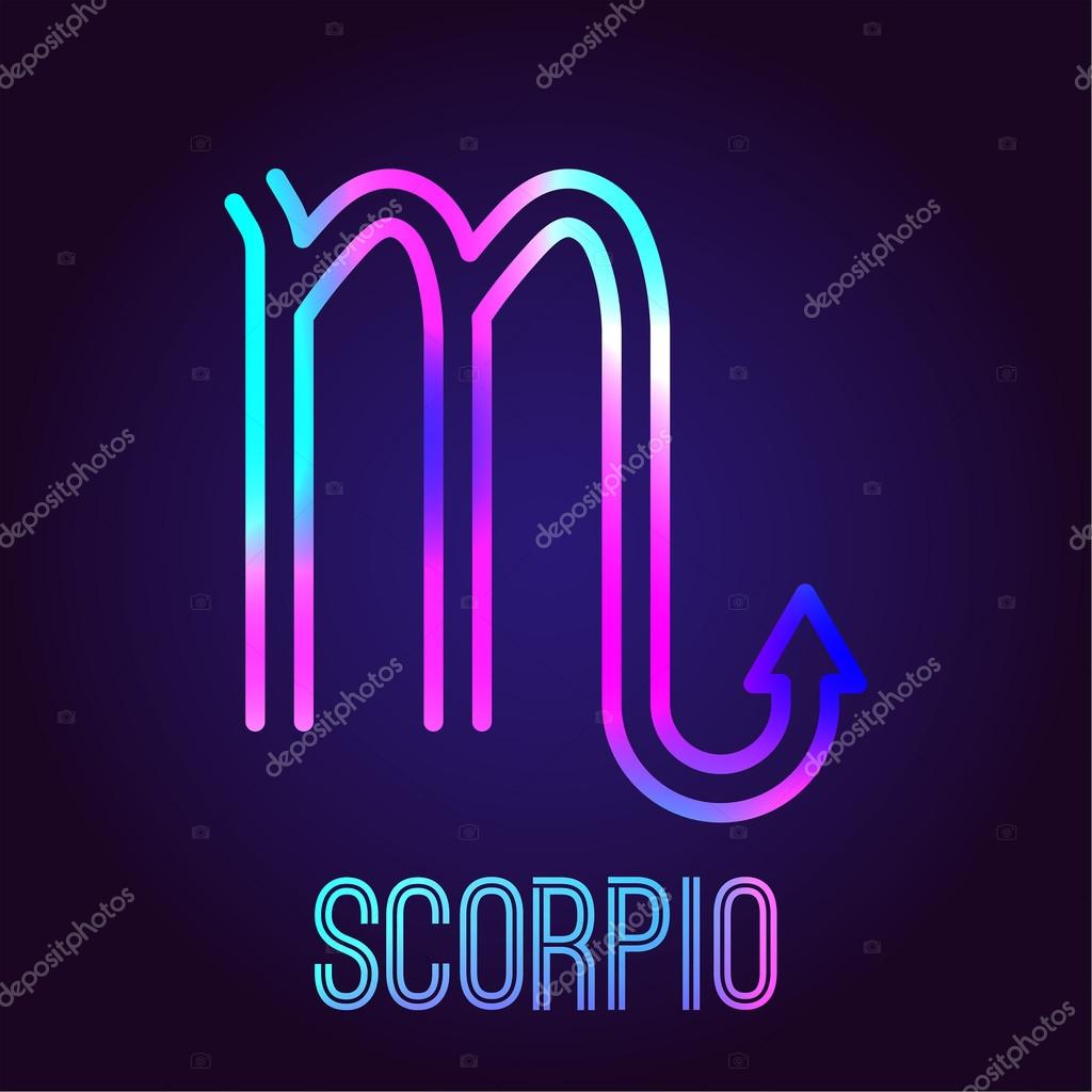 Escorpión, signo del zodíaco — Vector de stock