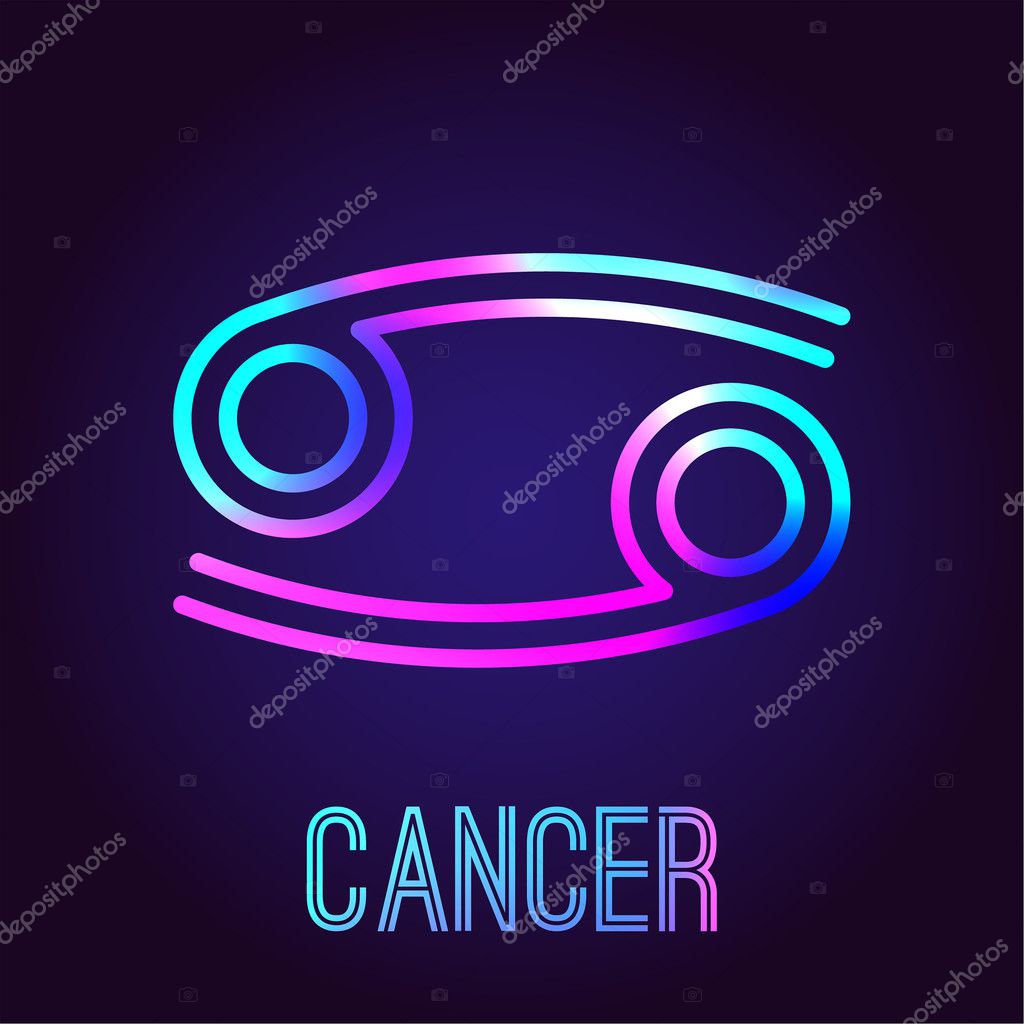 Cáncer, signo del zodíaco — Vector de stock