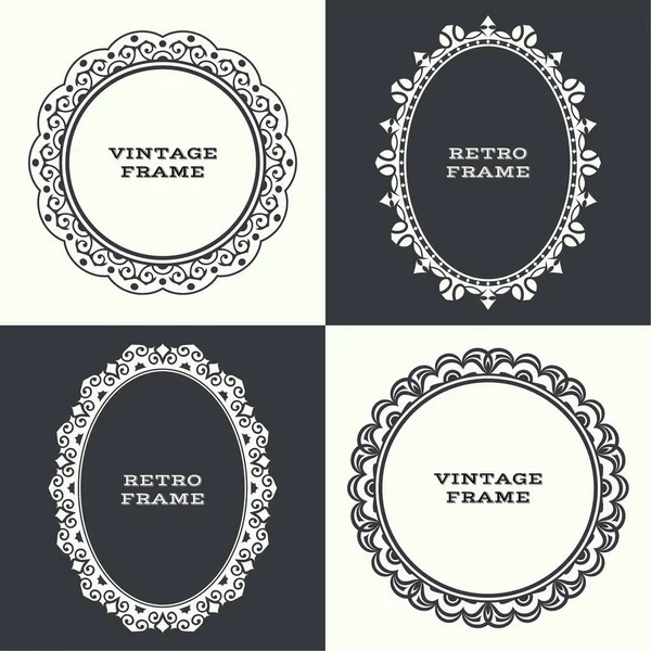 Vintage round frame Stock Vector by ©antonshpak 36976481